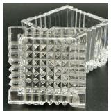NIB Marquel Silverplate Cosmetic Brush Collection with Velvet Roll Bag and 2 Glass Storage Boxes