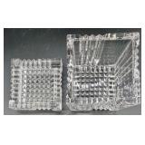 NIB Marquel Silverplate Cosmetic Brush Collection with Velvet Roll Bag and 2 Glass Storage Boxes