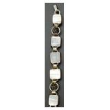 Sterling Silver and Amber Jewelry Set - Pendant Necklace, Earrings, Bracelet
