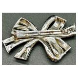 Set of 9 Vintage Rhinestone and Faux Pearl Brooch Pins