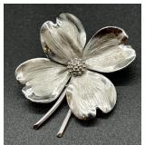 Set of 9 Vintage Rhinestone and Faux Pearl Brooch Pins
