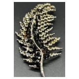Set of 3 Decorative Costume Brooch Pins - Mask, Leaf, and Flower Designs