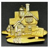 Set of 3 Realtor Brooch Pins including Edina Realty Rhinestone and Sold House Pins