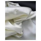 Set of 2 Collection XIIX Scarves Ivory and Black with Fringe and Beaded Detail