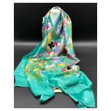Set of 3 Silk Scarves with Floral and Ombre Designs by Ellen Tracy, Anne Klein and more
