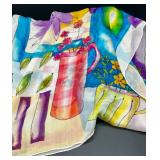 Set of 3 Designer Silk Scarves by April Cornell and Echo