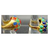Collection of Fashion Statement Rings Including Marshall Field