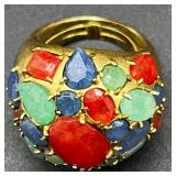Collection of Fashion Statement Rings Including Marshall Field