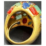 Collection of Fashion Statement Rings Including Marshall Field