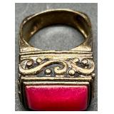 Collection of Fashion Statement Rings Including Marshall Field