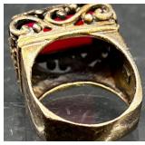 Collection of Fashion Statement Rings Including Marshall Field