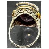 Collection of Fashion Statement Rings Including Marshall Field
