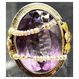 Collection of Fashion Statement Rings Including Marshall Field