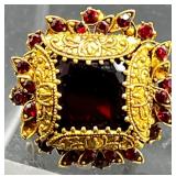 Collection of Fashion Statement Rings Including Marshall Field