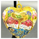 Victorian Enameled Heart Pendant, Amethyst Jewelry, and Brooch Collection