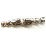 Vintage Rhinestone Jewelry Set with Clip-On Earrings, Necklaces, and Bracelet