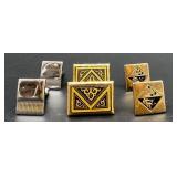 Vintage Cufflinks and Tie Clips Collection - Mixed Styles and Finishes