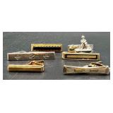 Vintage Cufflinks and Tie Clips Collection - Mixed Styles and Finishes