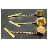 Vintage Cufflinks and Tie Clips Collection - Mixed Styles and Finishes
