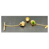 Vintage Cufflinks and Tie Clips Collection - Mixed Styles and Finishes