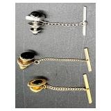 Vintage Cufflinks and Tie Clips Collection - Mixed Styles and Finishes