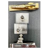 Vintage Cufflinks and Tie Clips Collection - Mixed Styles and Finishes