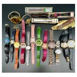 Assorted Collection of Vintage and Modern Wristwatches with Extra Bands