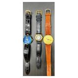 Assorted Collection of Vintage and Modern Wristwatches with Extra Bands