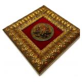 Framed Medusa Relief Plaque with Ornate Gilded Frame by Nash Frame Design
