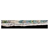Roll of Covington Upholstery Fabric with Blue and Green Paisley Floral Pattern