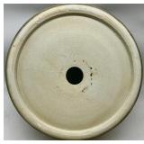 Artisan Ceramic Vessel Sink 16 Inch Round Textured Black and Beige - NIB