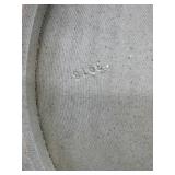 Artisan Ceramic Vessel Sink 16 Inch Round Textured Black and Beige - NIB