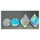 Collection of Assorted Costume Jewelry Necklaces and Earrings with Shell and Abalone Accents