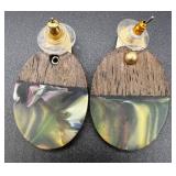 Collection of Assorted Costume Jewelry Necklaces and Earrings with Shell and Abalone Accents