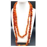 Collection of Assorted Costume Jewelry Necklaces and Earrings with Shell and Abalone Accents