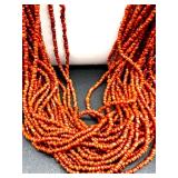 Collection of Assorted Costume Jewelry Necklaces and Earrings with Shell and Abalone Accents