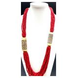 Collection of Assorted Costume Jewelry Necklaces and Earrings with Shell and Abalone Accents