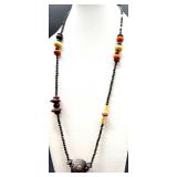 Collection of Assorted Costume Jewelry Necklaces and Earrings with Shell and Abalone Accents