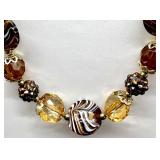 Collection of Assorted Costume Jewelry Necklaces and Earrings with Shell and Abalone Accents