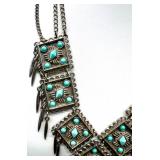 Southwest-Style Statement Necklace with Turquoise Accents and 5 Pairs of Earrings including Christopher and Banks