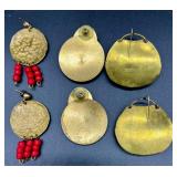 Collection of Vintage and Statement Clip-On Earrings Assorted Styles and Materials