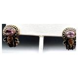 Collection of Vintage and Statement Clip-On Earrings Assorted Styles and Materials