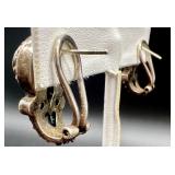Collection of Vintage and Statement Clip-On Earrings Assorted Styles and Materials