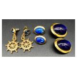 Collection of Vintage and Statement Clip-On Earrings Assorted Styles and Materials