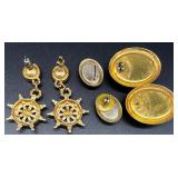 Collection of Vintage and Statement Clip-On Earrings Assorted Styles and Materials