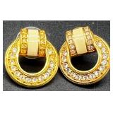 Collection of Vintage and Statement Clip-On Earrings Assorted Styles and Materials
