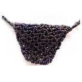 Beaded Jewelry Set with Multistrand Necklaces, Bracelets and Clip-On Earrings