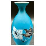 Vintage Collection of Decorative Glass Bluebirds of Happiness, Figures, Powder Box and Vases Collection Featuring -Royal Doulton, Rosenthal Germany, Wedgwood and Lefton