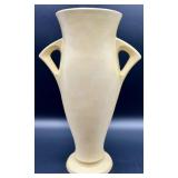 Vintage Syringa Ivory Art Deco Style Ceramic Vase with Double Handles