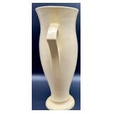 Vintage Syringa Ivory Art Deco Style Ceramic Vase with Double Handles